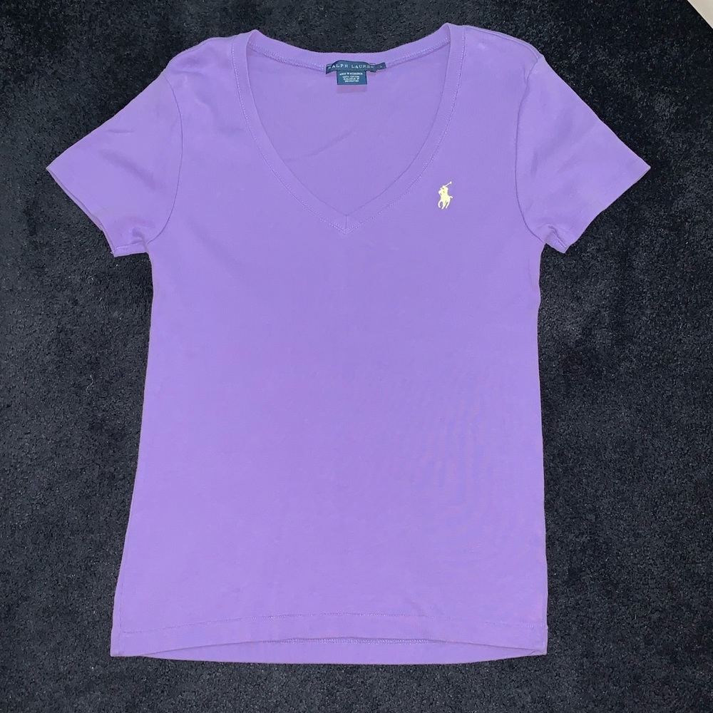 Polo Ralph Lauren lavender v-neck